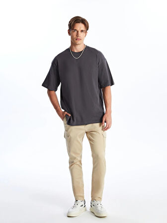 XSIDE BEJ Slim Fit Erkek Kargo Pantolon