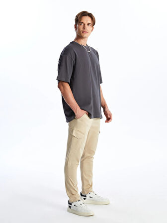 XSIDE BEJ Slim Fit Erkek Kargo Pantolon