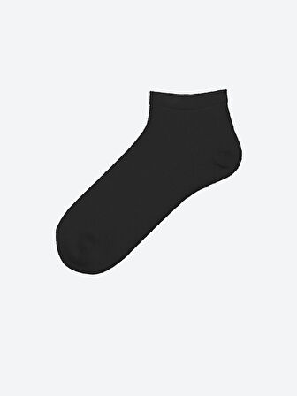 LCW ACCESSORIES Siyah Bambu Erkek Patik Çorap 5'li