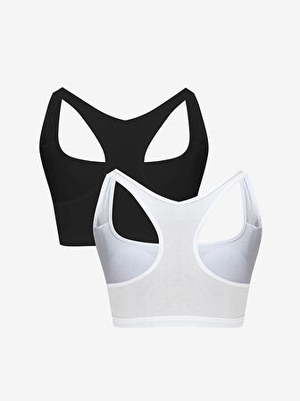 LCW Young Siyah Düz Pedli Büstiyer 2'li Paket