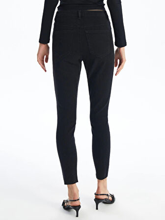LCW Jeans Siyah Jüpiter Süper Skinny Fit Kadın Jean Pantolon
