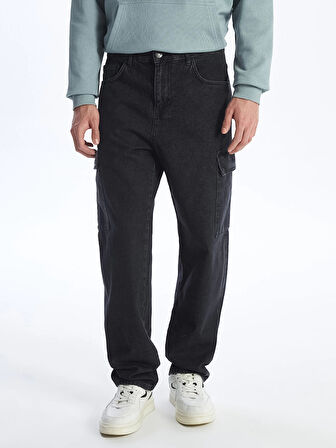 LCW Jeans Antrasit Baggy Fit Erkek Jean Pantolon