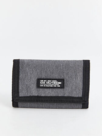 LCW ACCESSORIES Gri Baskılı Erkek Çocuk Cüzdan