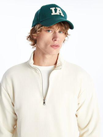 LCW Casual BEJ Dik Yaka Uzun Kollu Erkek Sweatshirt