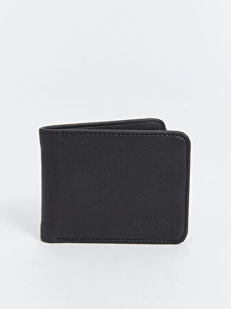 LCW ACCESSORIES Siyah Deri Görünümlü Erkek Cüzdan