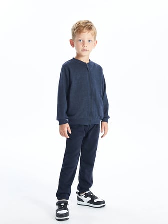 LCW Kids Indigo Beli Lastikli Basic Kalın Erkek Çocuk Jogger Eşofman Altı