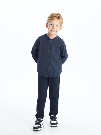LCW Kids Indigo Beli Lastikli Basic Kalın Erkek Çocuk Jogger Eşofman Altı