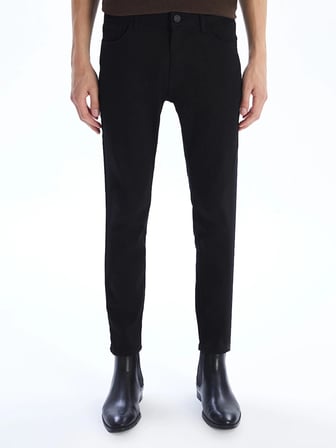 LCW Jeans Siyah 750 Slim Fit Erkek Jean Pantolon