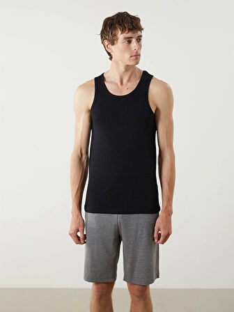 LC WAIKIKI Siyah U Yaka Penye Erkek Atlet 2'li