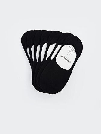 LCW ACCESSORIES Siyah Düz Erkek Babet Çorap 7'li