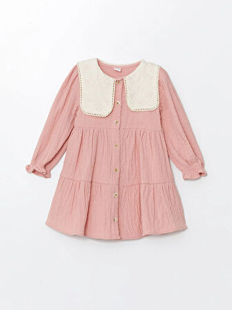 Bebe Yaka Uzun Kollu Kız Bebek Elbise_W4DQ13Z1-GED868414400028118-24 Ay