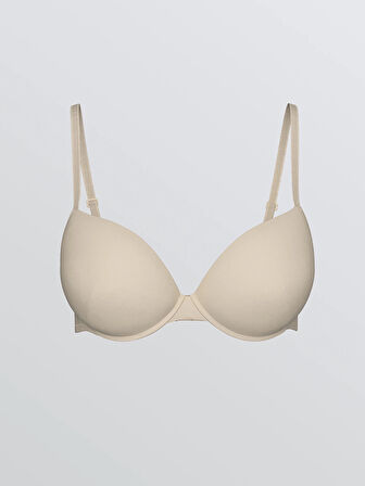 LCW DREAM Pembe Balenli Dolgulu Düz Tişört Sütyen