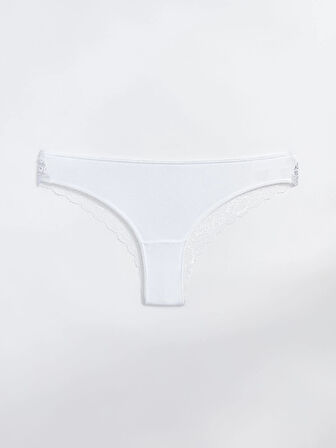 LCW DREAM Siyah Dantel Detaylı Brazilian Külot 3'lü Paket