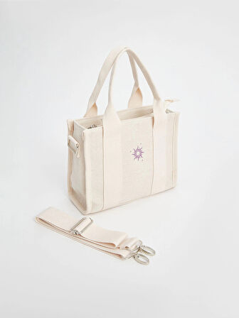 LCW ACCESSORIES EKRU Çıkarılabilir Askılı Kadın Omuz Çantası