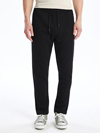 LCW Casual Siyah Slim Fit Erkek Kalın Eşofman Altı