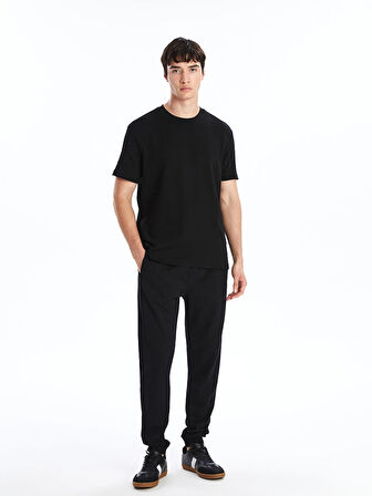 LCW Casual Siyah Slim Fit Erkek Jogger Eşofman Altı