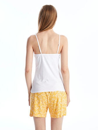 LCW DREAM Beyaz U Yaka Düz Askılı Kadın Atlet