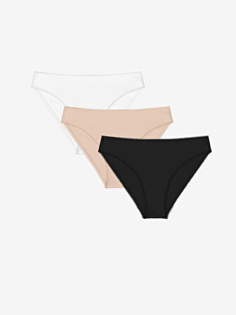 LCW DREAM Pembe Düz Bikini Külot 3'lü Paket