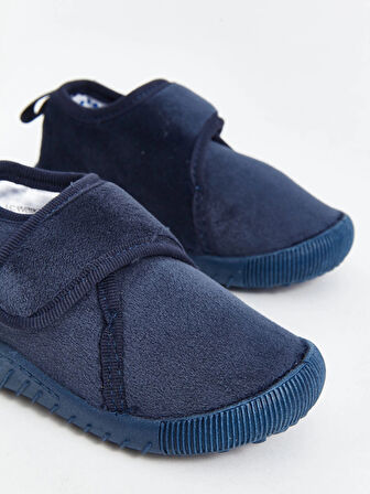 LCW STEPS Lacivert Cırt Cırtlı Erkek Bebek Panduf