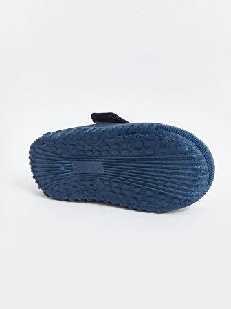 LCW STEPS Lacivert Cırt Cırtlı Erkek Bebek Panduf