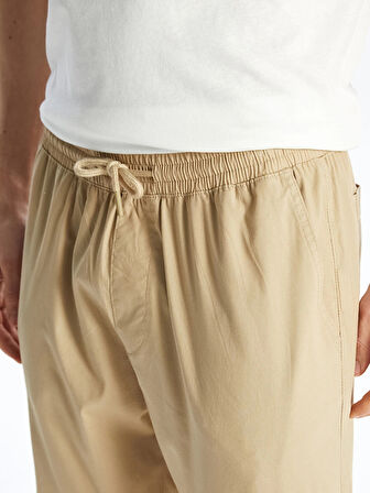 XSIDE BEJ Standart Kalıp Gabardin Erkek Jogger Pantolon