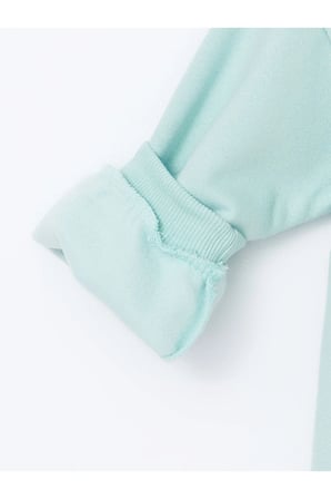 Lw - Bisiklet Yaka Baskılı Kız Bebek Sweatshirt