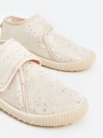 LCW STEPS Bej Cırt Cırtlı Kız Çocuk Panduf