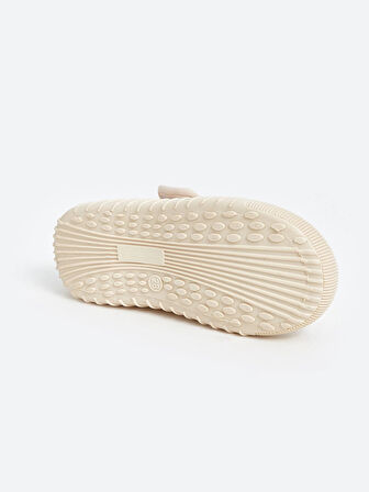 LCW STEPS Bej Cırt Cırtlı Kız Çocuk Panduf