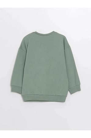 LCW Kids Yeşil Bisiklet Yaka Erkek Çocuk Sweatshirt ve Eşofman Alt 2'li