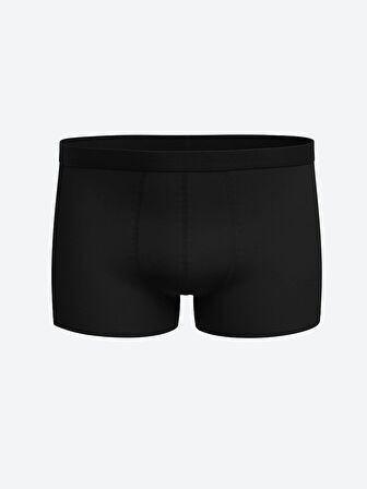 LC WAIKIKI Siyah Standart Kalıp Pamuklu Esnek Erkek Boxer 3'lü