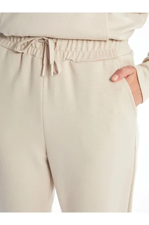 LCW Modest Koyu Gri Kadın Beli Lastikli Düz Eşofman Altı