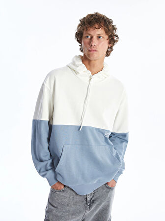 XSIDE Ekru Uzun Kollu Erkek Hoodie