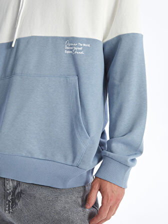 XSIDE Ekru Uzun Kollu Erkek Hoodie