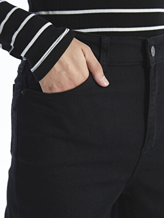 LCWAIKIKI Classic Siyah Slim Fit Kadın Jean Pantolon
