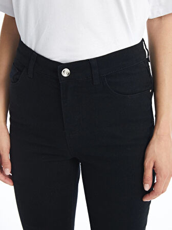 LCW Jeans SİYAH Mars Flare Kadın Jean Pantolon