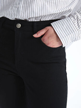 LCW Jeans Siyah Yüksek Bel Push Up Kadın Jean Pantolon