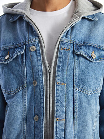 LCW Jeans İndigo Standart Kalıp Erkek Jean Ceket
