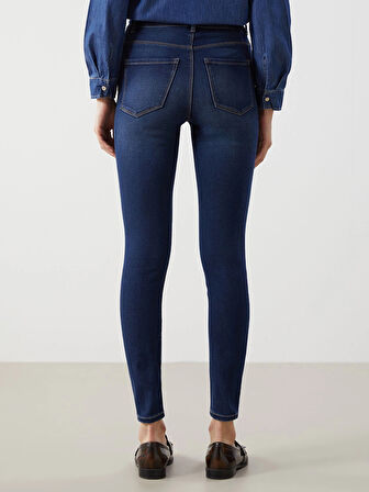 LCW Jeans Indigo Jüpiter Süper Skinny Fit Kadın Jean Pantolon