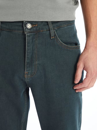 LCW Jeans YEŞİL 779 Regular Fit Erkek Jean Pantolon