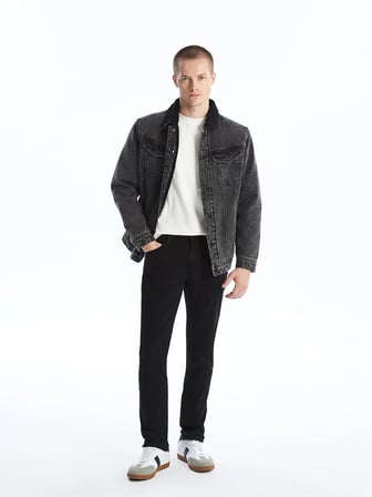LCW Jeans Siyah 750 Slim Fit Erkek Jean Pantolon