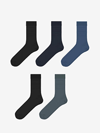 LCW ACCESSORIES Karişik Bambu Erkek Soket Çorap 5'li