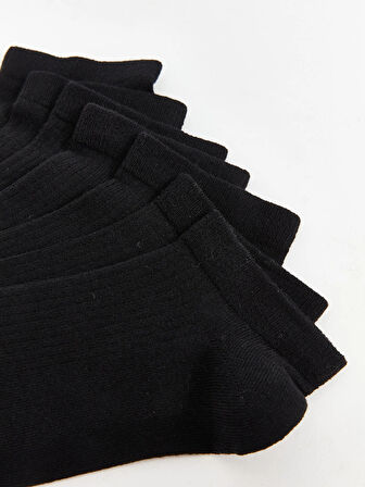 LCW ACCESSORIES Siyah Erkek Patik Çorap 7'li