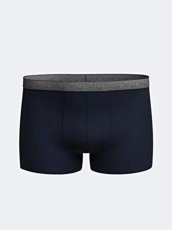 LC WAIKIKI Lacivert Standart Kalıp Pamuklu Esnek Erkek Boxer 3'lü