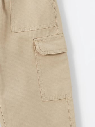 LCW Kids BEJ Beli Lastikli Basic Erkek Bebek Kargo Pantolon