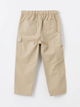 LCW Kids BEJ Beli Lastikli Basic Erkek Bebek Kargo Pantolon