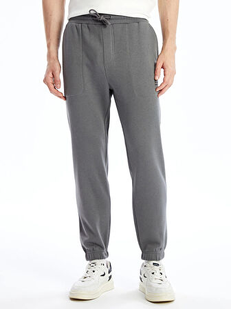 XSIDE Antrasit Standart Kalıp Erkek Kalın Jogger Eşofman Altı