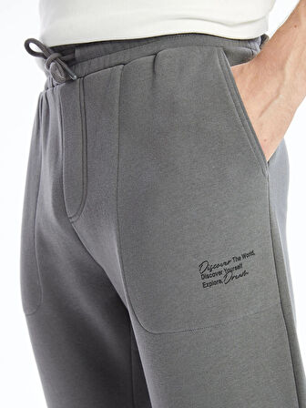XSIDE Antrasit Standart Kalıp Erkek Kalın Jogger Eşofman Altı