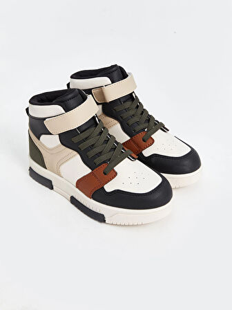 LCW STEPS Haki Renk Bloklu Bilek Boy Erkek Çocuk Spor Ayakkabı