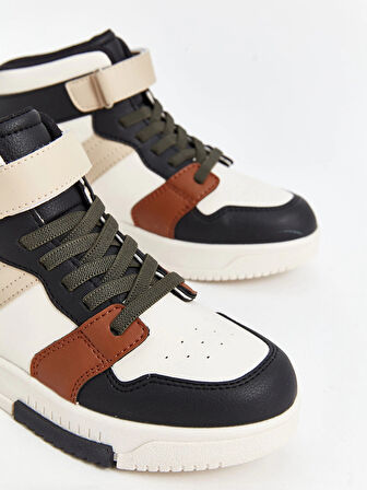 LCW STEPS Haki Renk Bloklu Bilek Boy Erkek Çocuk Spor Ayakkabı