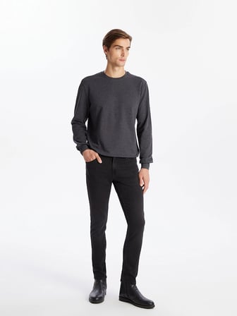 LCW Jeans Siyah 750 Slim Fit Erkek Jean Pantolon